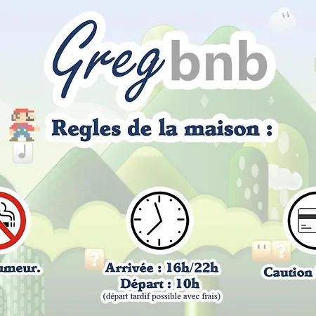 Gregbnb-com - T2 37m2 - Climatise - Parking Inclus - Balcon - Wifi Fibre - No1